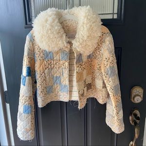 FTO! Ludlow Quilted Shearling Crop Coat - OOAK